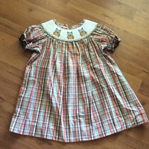 Owls Smocked Dress